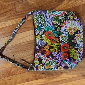 Vera Bradley Evening Garden Slouchy Bucket Shoulder Bag Purse NWT
